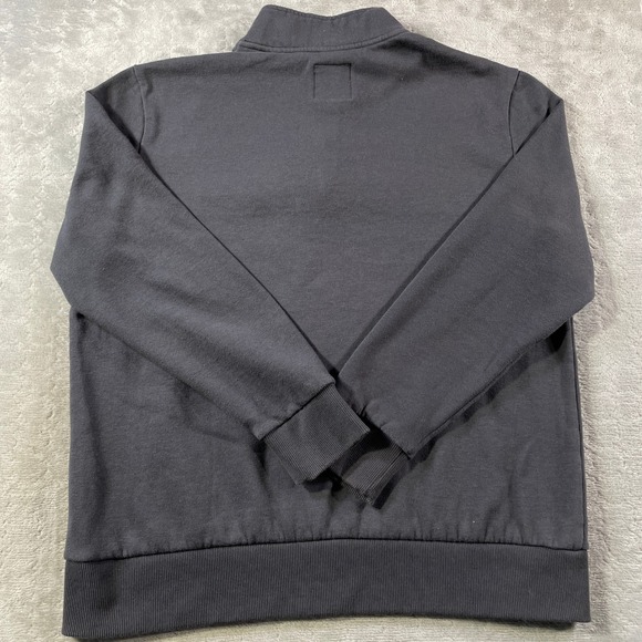 Mountain and Isles Pullover Sweatshirt Mens Medium Gray Quarter Zip Preppy - Picture 7 of 9